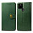 Custodia Portafoglio In Pelle Cover con Supporto S05D per Google Pixel 4a 5G Verde