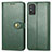 Custodia Portafoglio In Pelle Cover con Supporto S05D per Huawei Honor X10 Max 5G Verde