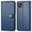 Custodia Portafoglio In Pelle Cover con Supporto S05D per Motorola Moto G50 5G Blu