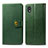 Custodia Portafoglio In Pelle Cover con Supporto S05D per Samsung Galaxy A01 Core Verde