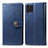 Custodia Portafoglio In Pelle Cover con Supporto S05D per Samsung Galaxy F62 5G Blu