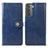 Custodia Portafoglio In Pelle Cover con Supporto S05D per Samsung Galaxy S21 Plus 5G Blu