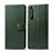 Custodia Portafoglio In Pelle Cover con Supporto S05D per Sony Xperia 1 II Verde
