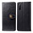 Custodia Portafoglio In Pelle Cover con Supporto S05D per Sony Xperia 10 III Lite Nero