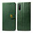 Custodia Portafoglio In Pelle Cover con Supporto S05D per Sony Xperia 10 III Lite Verde