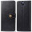 Custodia Portafoglio In Pelle Cover con Supporto S05D per Sony Xperia 8 Lite Nero