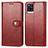 Custodia Portafoglio In Pelle Cover con Supporto S05D per Vivo V20 Rosso