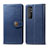 Custodia Portafoglio In Pelle Cover con Supporto S05D per Xiaomi Mi Note 10 Lite Blu