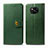 Custodia Portafoglio In Pelle Cover con Supporto S05D per Xiaomi Poco X3 NFC Verde