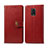 Custodia Portafoglio In Pelle Cover con Supporto S05D per Xiaomi Redmi Note 9S Rosso