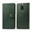 Custodia Portafoglio In Pelle Cover con Supporto S05D per Xiaomi Redmi Note 9S Verde