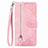 Custodia Portafoglio In Pelle Cover con Supporto S06D per OnePlus Nord 2T 5G Rosa