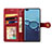 Custodia Portafoglio In Pelle Cover con Supporto S07D per Huawei P40 Pro