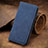 Custodia Portafoglio In Pelle Cover con Supporto S08D per Asus ZenFone 8 Flip ZS672KS Blu