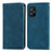Custodia Portafoglio In Pelle Cover con Supporto S08D per Asus Zenfone 8 ZS590KS Blu