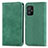 Custodia Portafoglio In Pelle Cover con Supporto S08D per Asus Zenfone 8 ZS590KS Verde