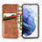 Custodia Portafoglio In Pelle Cover con Supporto S08D per Samsung Galaxy S21 Plus 5G