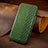 Custodia Portafoglio In Pelle Cover con Supporto S08D per Samsung Galaxy S22 5G Verde