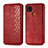 Custodia Portafoglio In Pelle Cover con Supporto S09D per Xiaomi POCO C31 Rosso