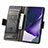 Custodia Portafoglio In Pelle Cover con Supporto S10D per Samsung Galaxy S23 Ultra 5G