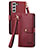 Custodia Portafoglio In Pelle Cover con Supporto S15D per Samsung Galaxy S23 5G