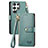 Custodia Portafoglio In Pelle Cover con Supporto S15D per Samsung Galaxy S23 Ultra 5G