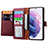 Custodia Portafoglio In Pelle Cover con Supporto S16D per Samsung Galaxy S23 5G