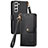 Custodia Portafoglio In Pelle Cover con Supporto S16D per Samsung Galaxy S25 Plus 5G Nero