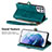 Custodia Portafoglio In Pelle Cover con Supporto S17D per Samsung Galaxy S22 Ultra 5G