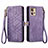 Custodia Portafoglio In Pelle Cover con Supporto S18D per Motorola Moto Edge 30 Fusion 5G Viola