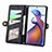 Custodia Portafoglio In Pelle Cover con Supporto S18D per Motorola Moto Edge 30 Pro 5G