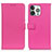 Custodia Portafoglio In Pelle Cover con Supporto T01 per Apple iPhone 14 Pro Rosa Caldo
