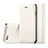 Custodia Portafoglio In Pelle Cover con Supporto T01 per Apple iPhone 6S Bianco