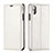 Custodia Portafoglio In Pelle Cover con Supporto T01 per Apple iPhone XR Bianco