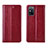 Custodia Portafoglio In Pelle Cover con Supporto T01 per Huawei Honor X10 Max 5G Rosso Rosa