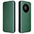 Custodia Portafoglio In Pelle Cover con Supporto T01 per Huawei Mate 40 Pro Verde