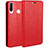 Custodia Portafoglio In Pelle Cover con Supporto T01 per Huawei Nova 4e Rosso