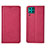 Custodia Portafoglio In Pelle Cover con Supporto T01 per Huawei Nova 6 SE Rosa Caldo