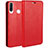 Custodia Portafoglio In Pelle Cover con Supporto T01 per Huawei P30 Lite New Edition Rosso