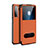 Custodia Portafoglio In Pelle Cover con Supporto T01 per Huawei P40 Lite 5G Arancione