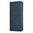 Custodia Portafoglio In Pelle Cover con Supporto T01 per Oppo Find X2 Pro Blu
