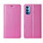 Custodia Portafoglio In Pelle Cover con Supporto T01 per Oppo Reno4 Pro 5G Rosa