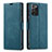 Custodia Portafoglio In Pelle Cover con Supporto T01 per Samsung Galaxy Note 20 Ultra 5G Blu