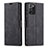 Custodia Portafoglio In Pelle Cover con Supporto T01 per Samsung Galaxy Note 20 Ultra 5G Nero