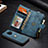 Custodia Portafoglio In Pelle Cover con Supporto T01 per Samsung Galaxy S9 Cielo Blu
