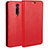 Custodia Portafoglio In Pelle Cover con Supporto T01 per Xiaomi Mi 9T Pro Rosso