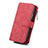 Custodia Portafoglio In Pelle Cover con Supporto T02 per Apple iPhone XR Rosso