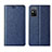 Custodia Portafoglio In Pelle Cover con Supporto T02 per Huawei Honor X10 Max 5G Blu