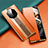 Custodia Portafoglio In Pelle Cover con Supporto T02 per Huawei Mate 40 Pro Arancione