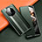 Custodia Portafoglio In Pelle Cover con Supporto T02 per Huawei Mate 40 Pro Verde Notte